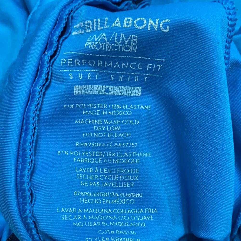 Authentic Billabong UV rash guard swimsuit boys sz 4